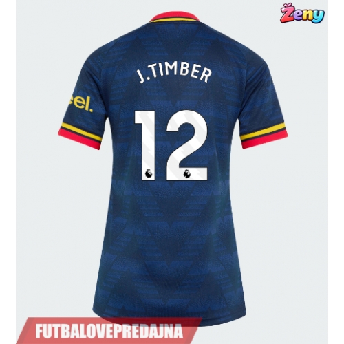 Lacne Ženy Futbalové dres Arsenal Jurrien Timber #12 2026-27 Krátky Rukáv - Preč